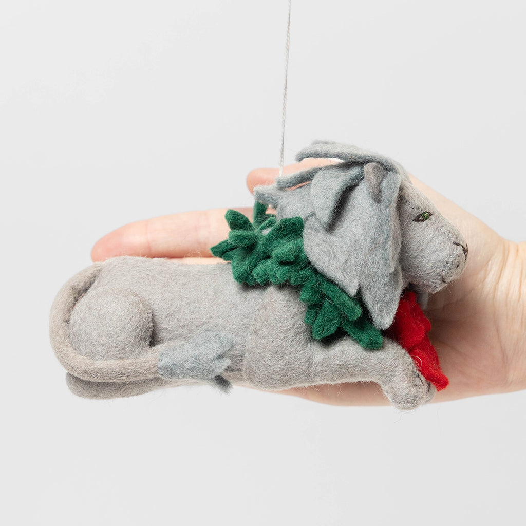 Christmas Lion Statue Ornament