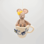 Mouse in Teacup Ornament