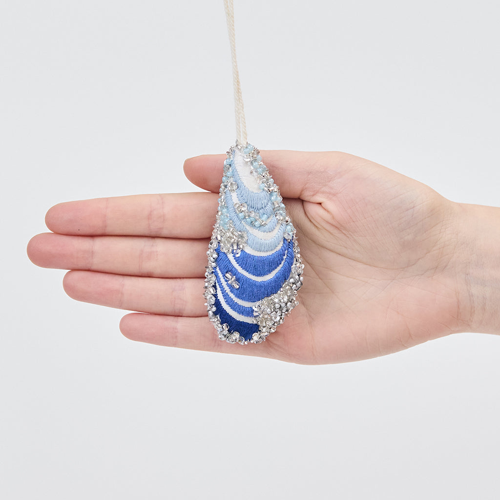 Mussel Shell Beaded Ornament