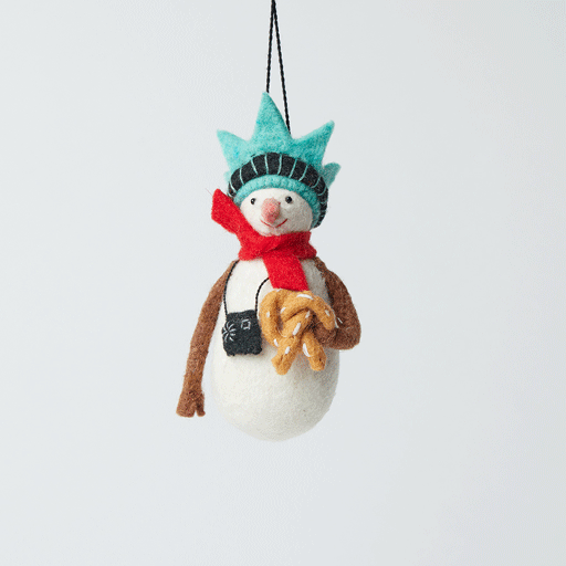 NYC Snowman Ornament