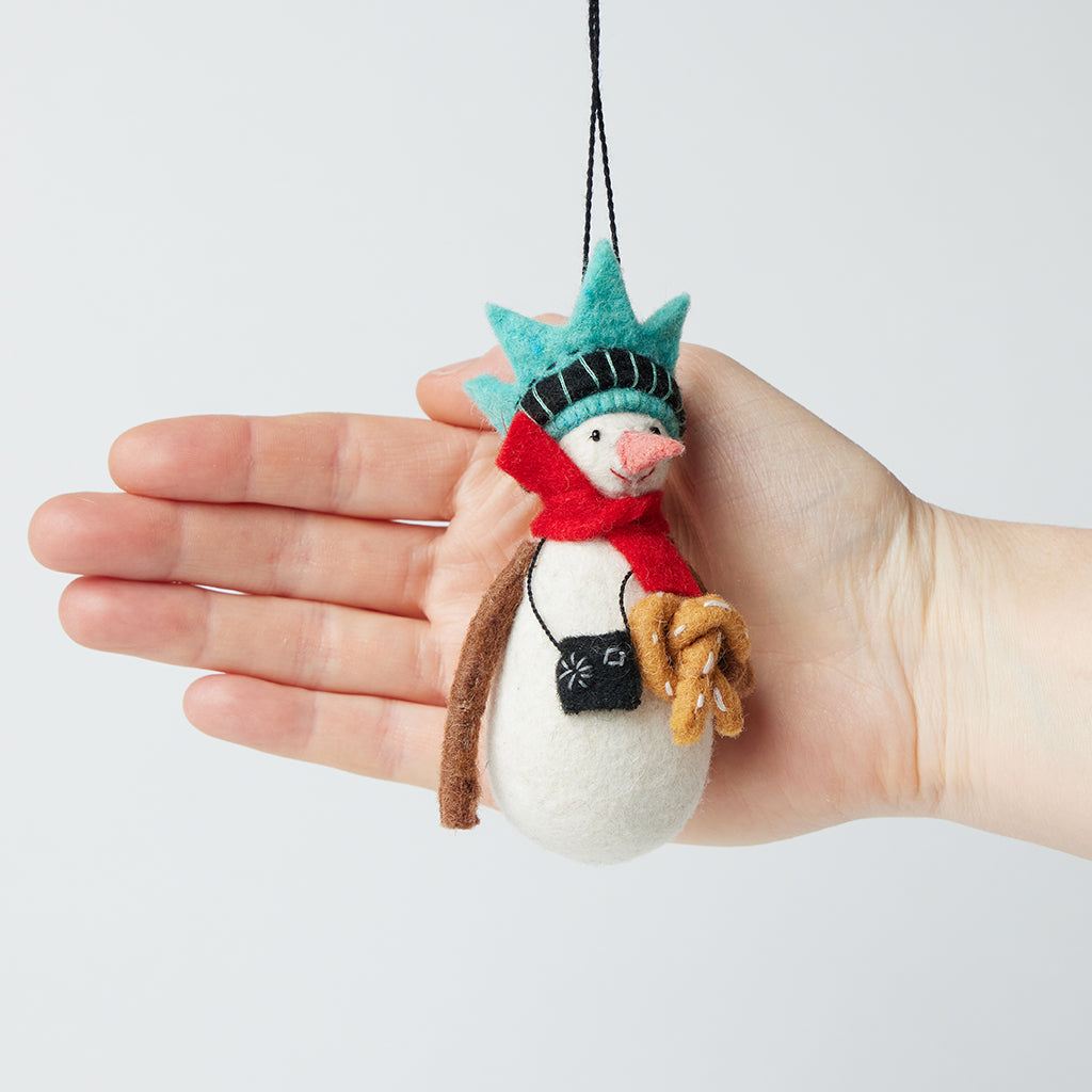 NYC Snowman Ornament