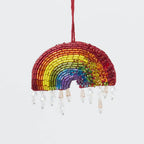 Rainbow Beaded Ornament