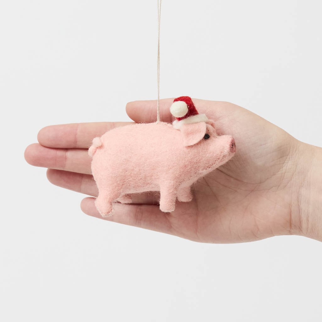 Santa Pig Ornament