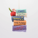 Stack of Books Ornament
