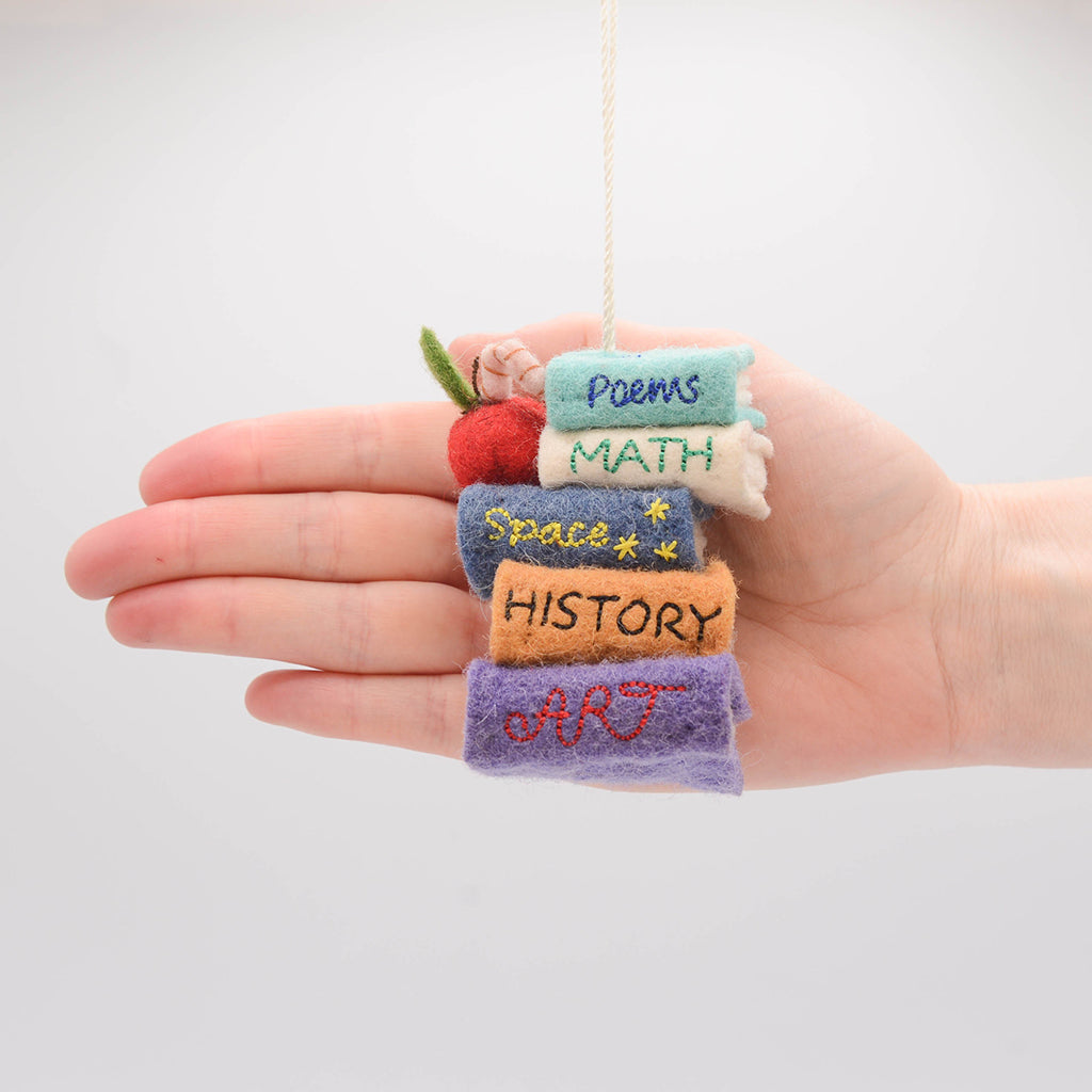 Stack of Books Ornament