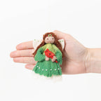 Little Cardinal Fairy Ornament