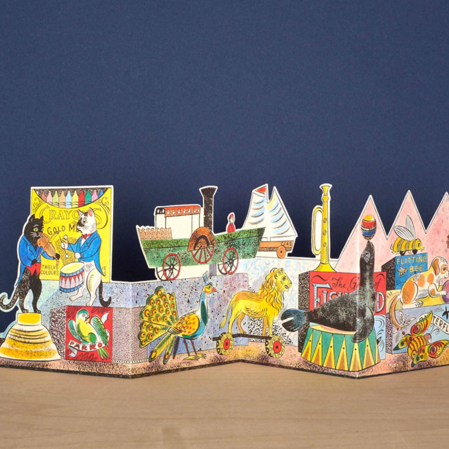 Tin Toys Accordion Card